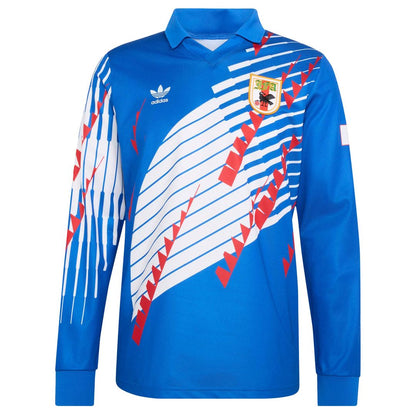 Japan National Team adidas 1993 Bringback Replica Long Sleeve Jersey - Blue/White