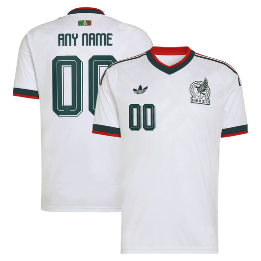 Mexico National Team adidas 2026 Away Replica Custom Jersey - White