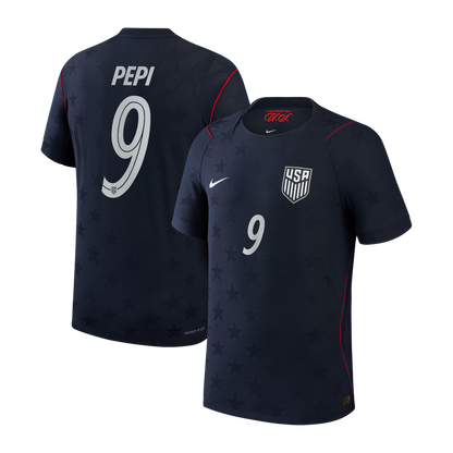 Ricardo Pepi USMNT Nike 2026/27 Away Match Authentic Jersey - Blue