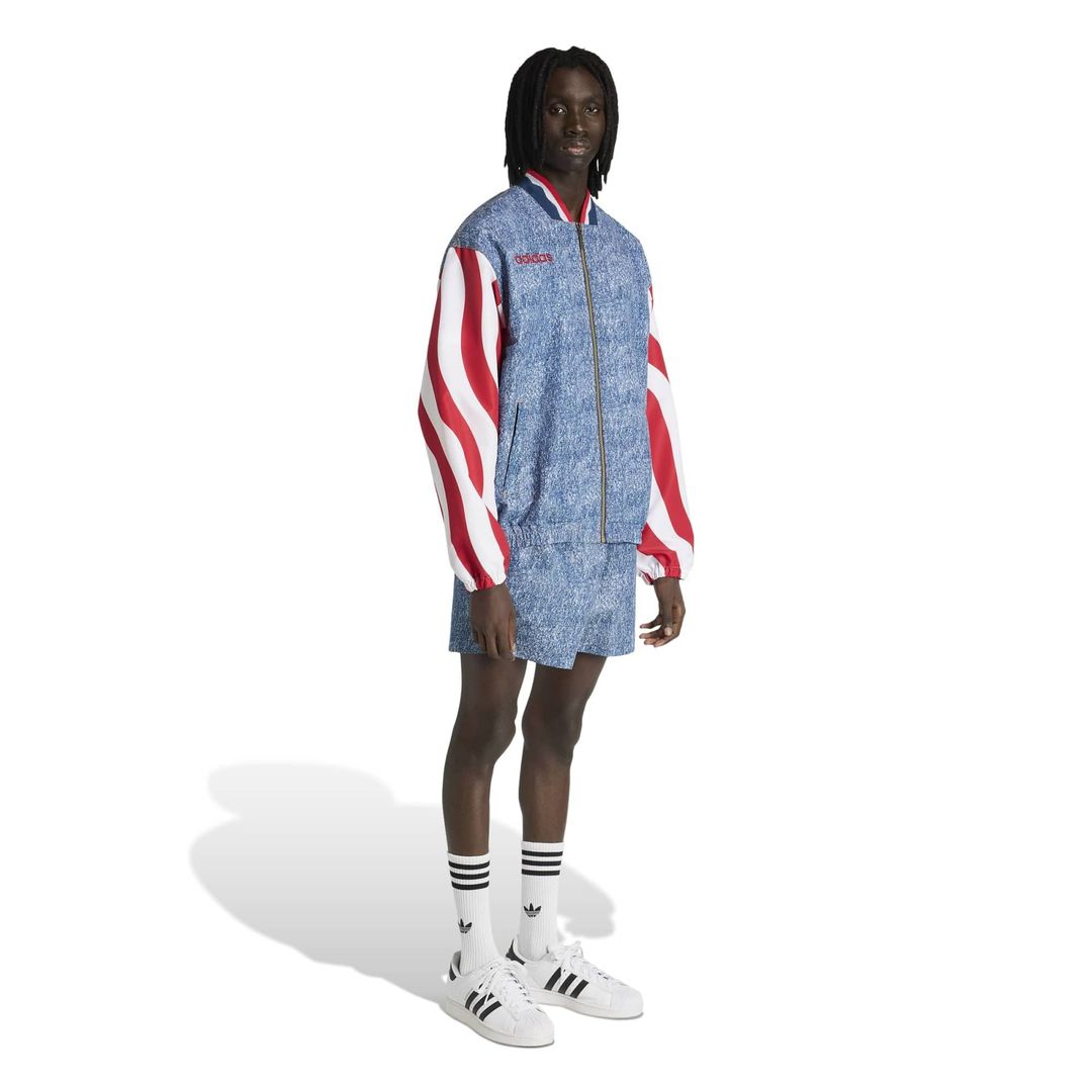 adidas USA 1994 Denim Graphic Full-Zip Track Jacket - Blue