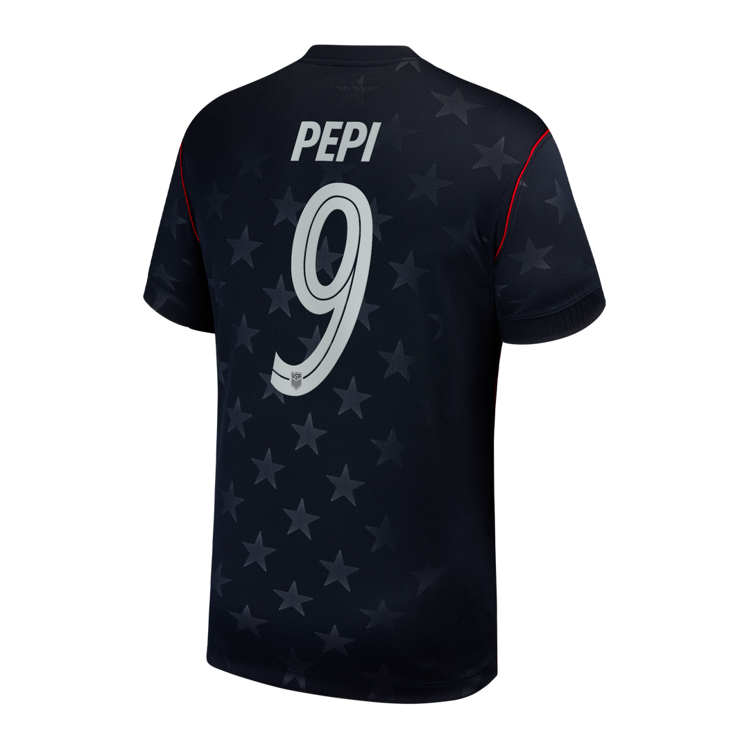 Ricardo Pepi USMNT Nike 2026/27 Away Stadium Replica Jersey - Blue