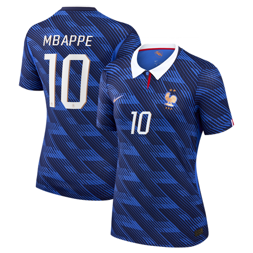 Kylian Mbappé France National Team Nike Women's 2026 Home Match Authentic Jersey - Blue
