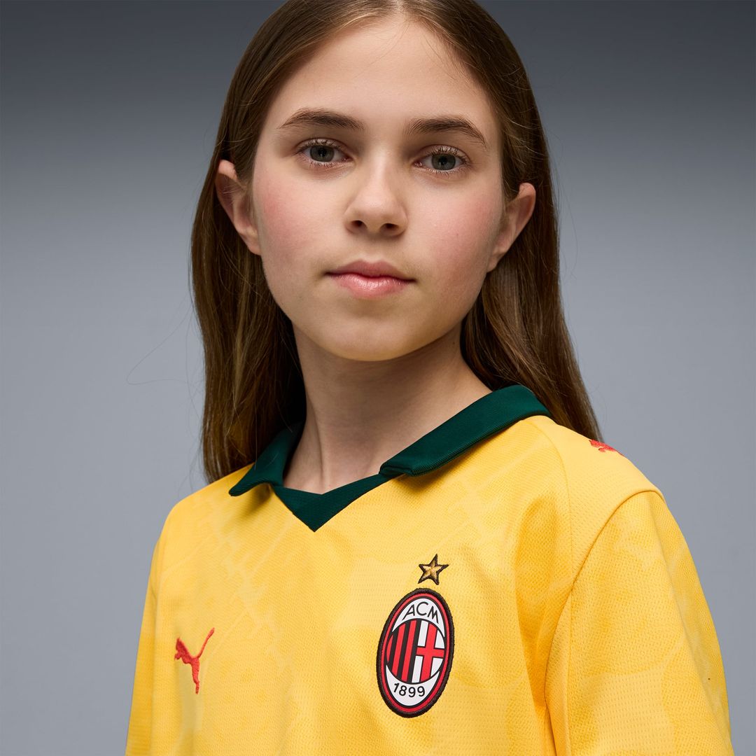 AC Milan Puma Youth 2025/26 Third Replica Jersey - Yellow