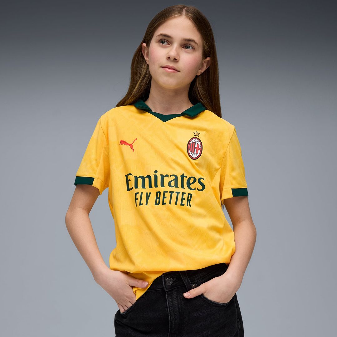 AC Milan Puma Youth 2025/26 Third Replica Jersey - Yellow