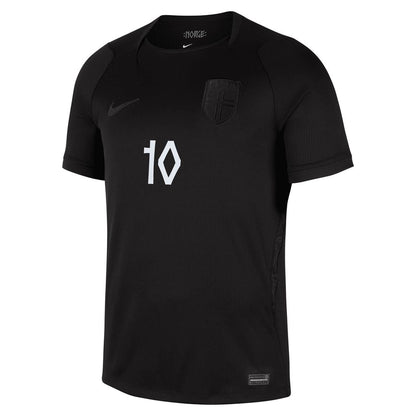 Martin Ødegaard Norway National Team Nike 2026 Away Stadium Replica Jersey - Black