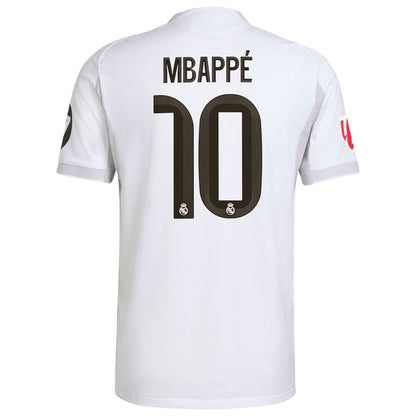 Kylian Mbappé Real Madrid adidas 2025/26 Home Authentic Player Jersey - White