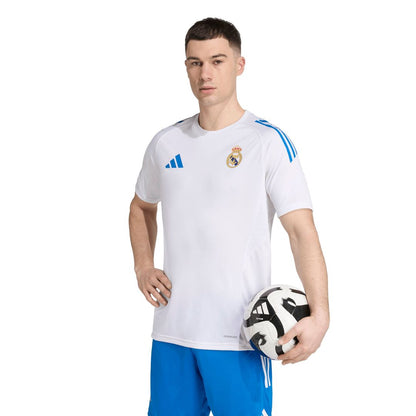 Real Madrid adidas 2025/26 AEROREADY Training Jersey - White