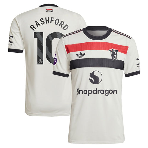 Marcus Rashford Manchester United adidas Originals  2024/25 Third Authentic Jersey - Cream