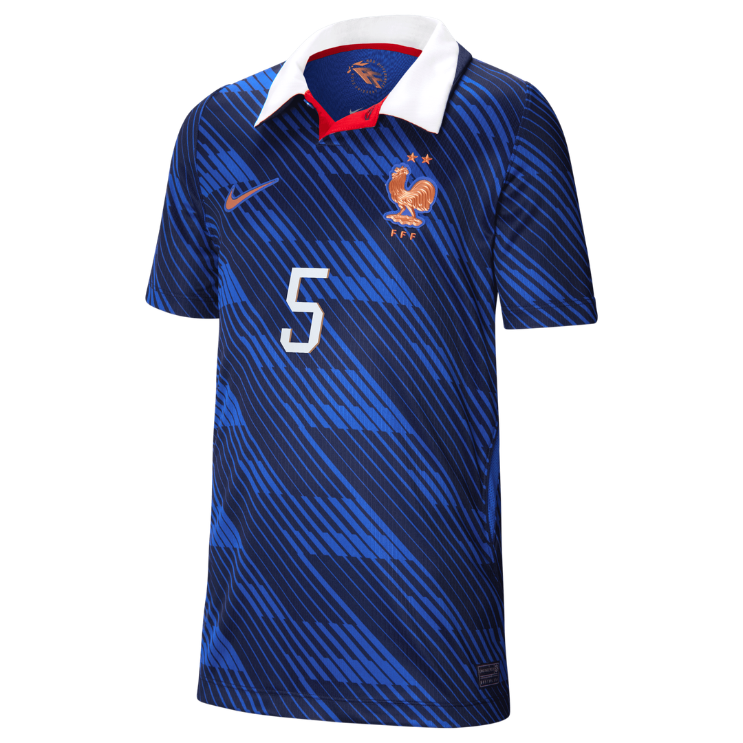 Jules Koundé France National Team Nike Youth 2026 Home Stadium Replica Jersey - Blue