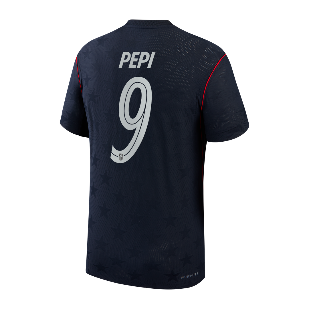 Ricardo Pepi USMNT Nike 2026/27 Away Match Authentic Jersey - Blue