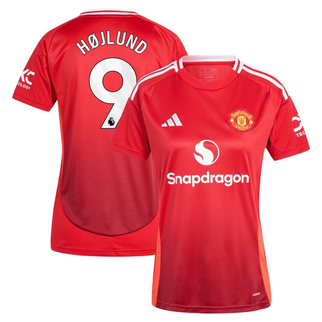 Rasmus Højlund Manchester United adidas Originals Women's 2024/25 Third Replica Jersey - Cream