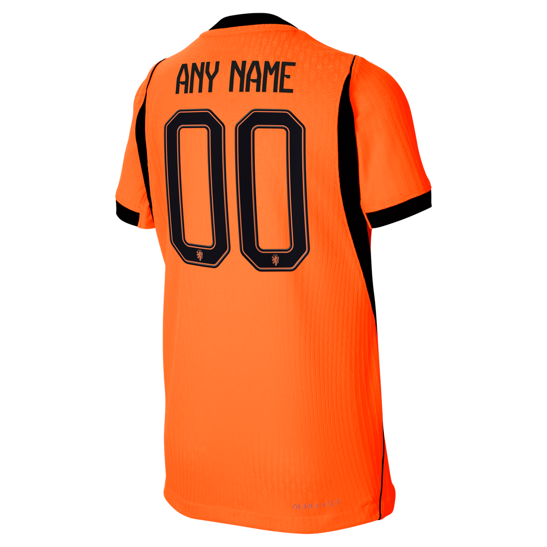Netherlands National Team Nike Youth 2026 Home Match Authentic Custom Jersey - Orange