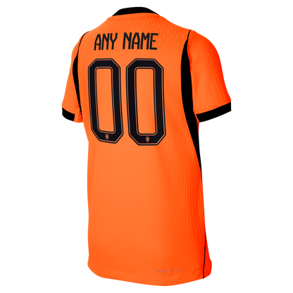 Netherlands National Team Nike Youth 2026 Home Match Authentic Custom Jersey - Orange
