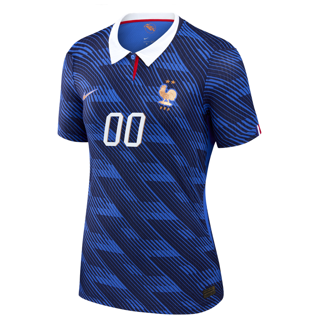 France National Team Nike Women's 2026 Home Match Authentic Custom Jersey - Blue