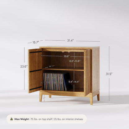 Modern Fluted Sideboard Cabinet – Stylish Entryway & Living Room Storage