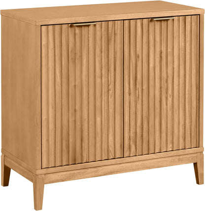 Modern Fluted Sideboard Cabinet – Stylish Entryway & Living Room Storage