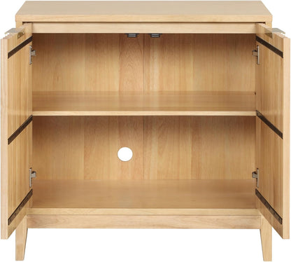 Modern Fluted Sideboard Cabinet – Stylish Entryway & Living Room Storage