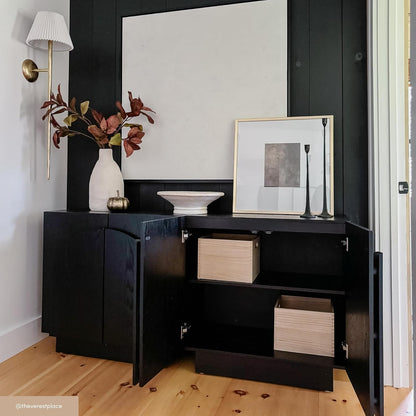 Mid-Century Modern Storage Cabinet – Arched Door Sideboard