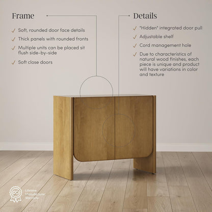 Mid-Century Storage Cabinet – Modern Entryway & Living Room Organize