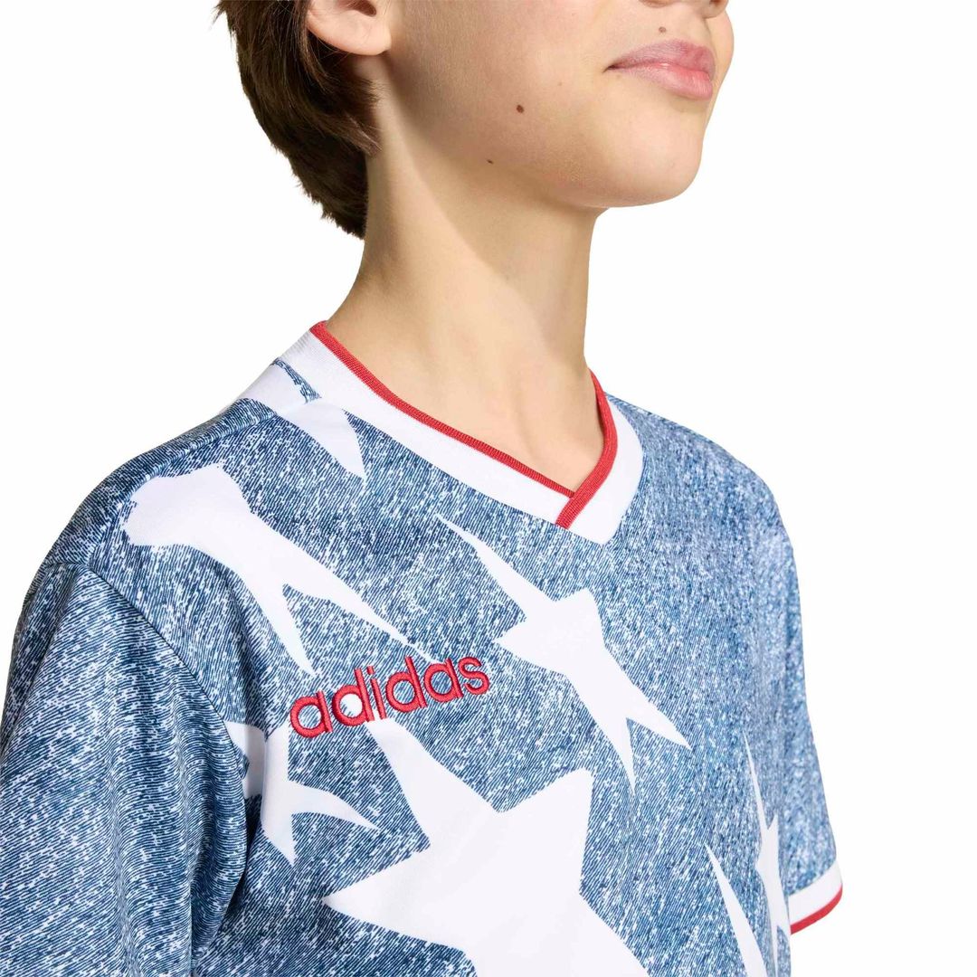 adidas Youth  USA 1994 Denim Graphic Fashion Jersey - Blue