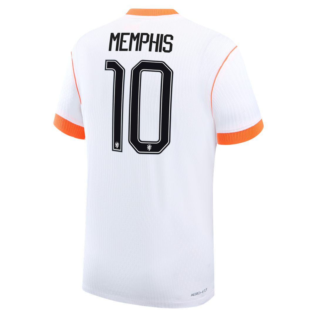 Memphis Depay Netherlands National Team Nike 2026 Away Match Authentic Jersey - White