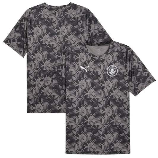 Manchester City Puma 2025/26 Pre-Match Training Jersey - Black