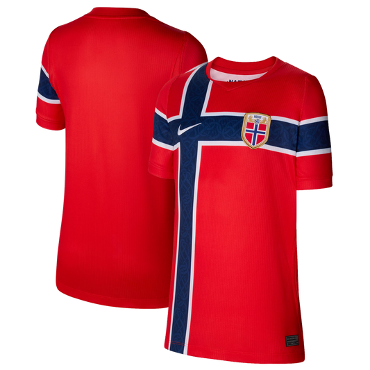 Norway National Team Nike Youth 2026 Home Stadium Replica Jersey - Red