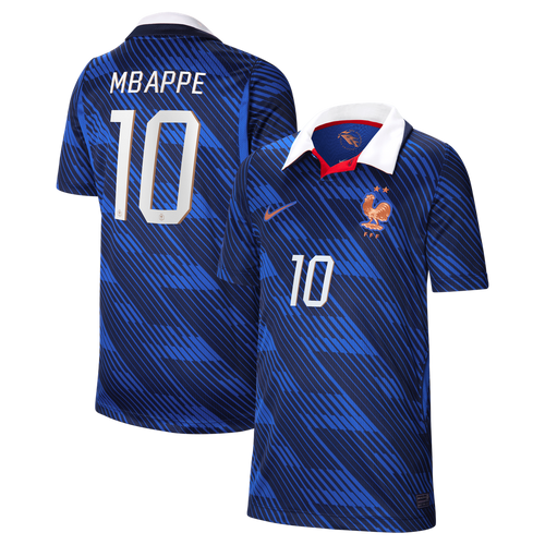 Kylian Mbappé France National Team Nike Youth 2026 Home Stadium Replica Jersey - Blue