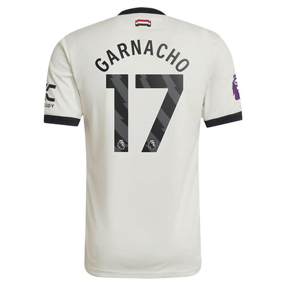 Alejandro Garnacho Manchester United adidas Originals  2024/25 Third Authentic Jersey - Cream