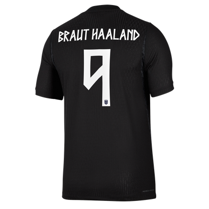 Erling Haaland Norway National Team Nike 2026 Away Match Authentic Jersey - Black