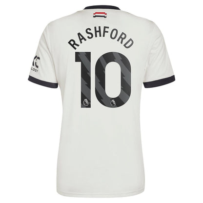 Marcus Rashford Manchester United adidas Originals  2024/25 Third Replica Jersey - Cream
