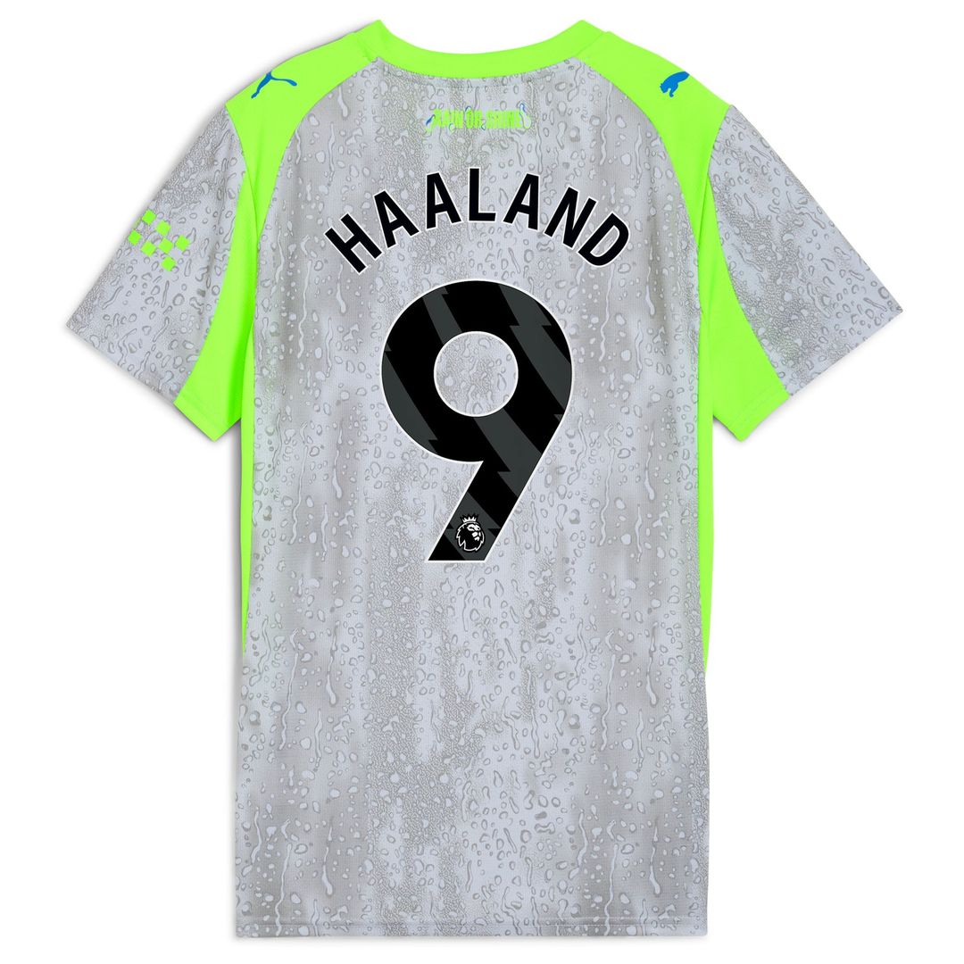 Erling Haaland Manchester City Puma Women's 2025/26 Home Replica Player Jersey - Sky Blue