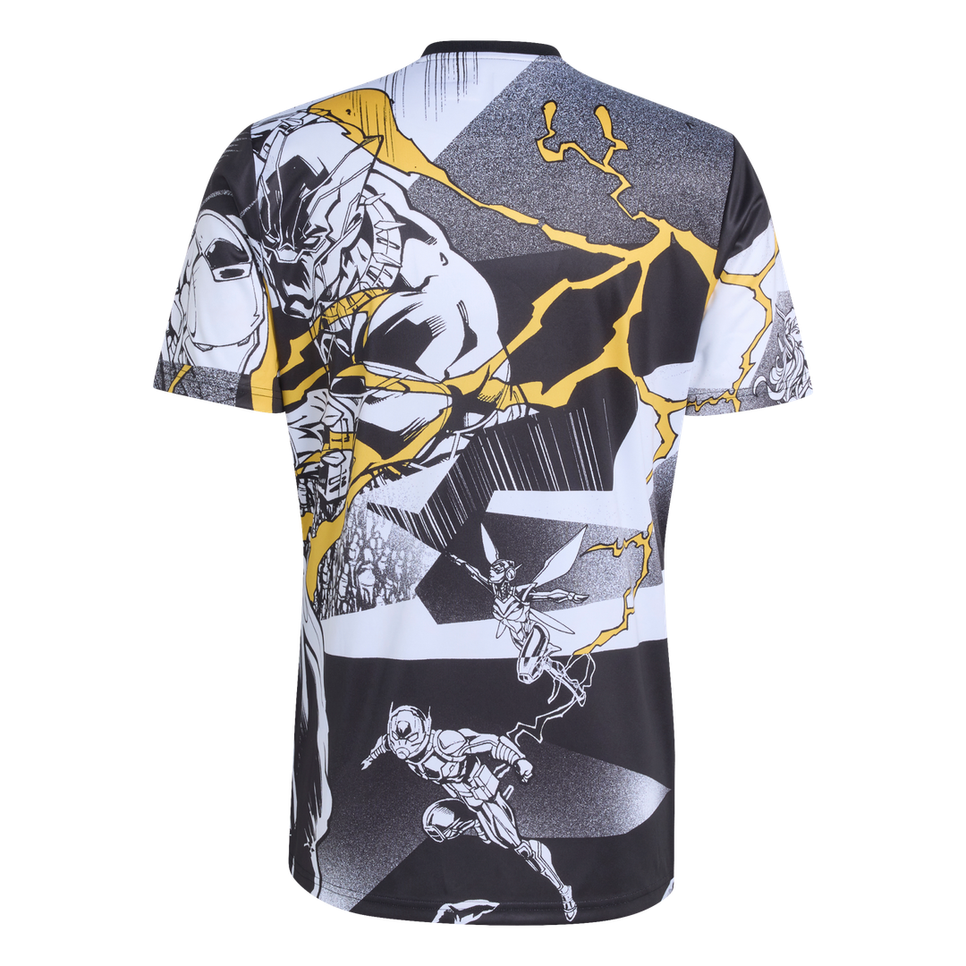 Real Madrid x Marvel adidas AEROREADY 2025/26 Pre-Match Top - White