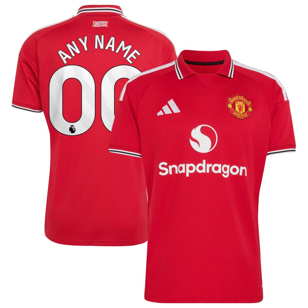 Manchester United adidas 2026/27 Home Replica Custom Jersey - Red