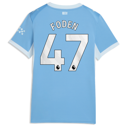 Phil Foden Manchester City Puma Women's 2026/27 Home Replica Jersey - Light Blue