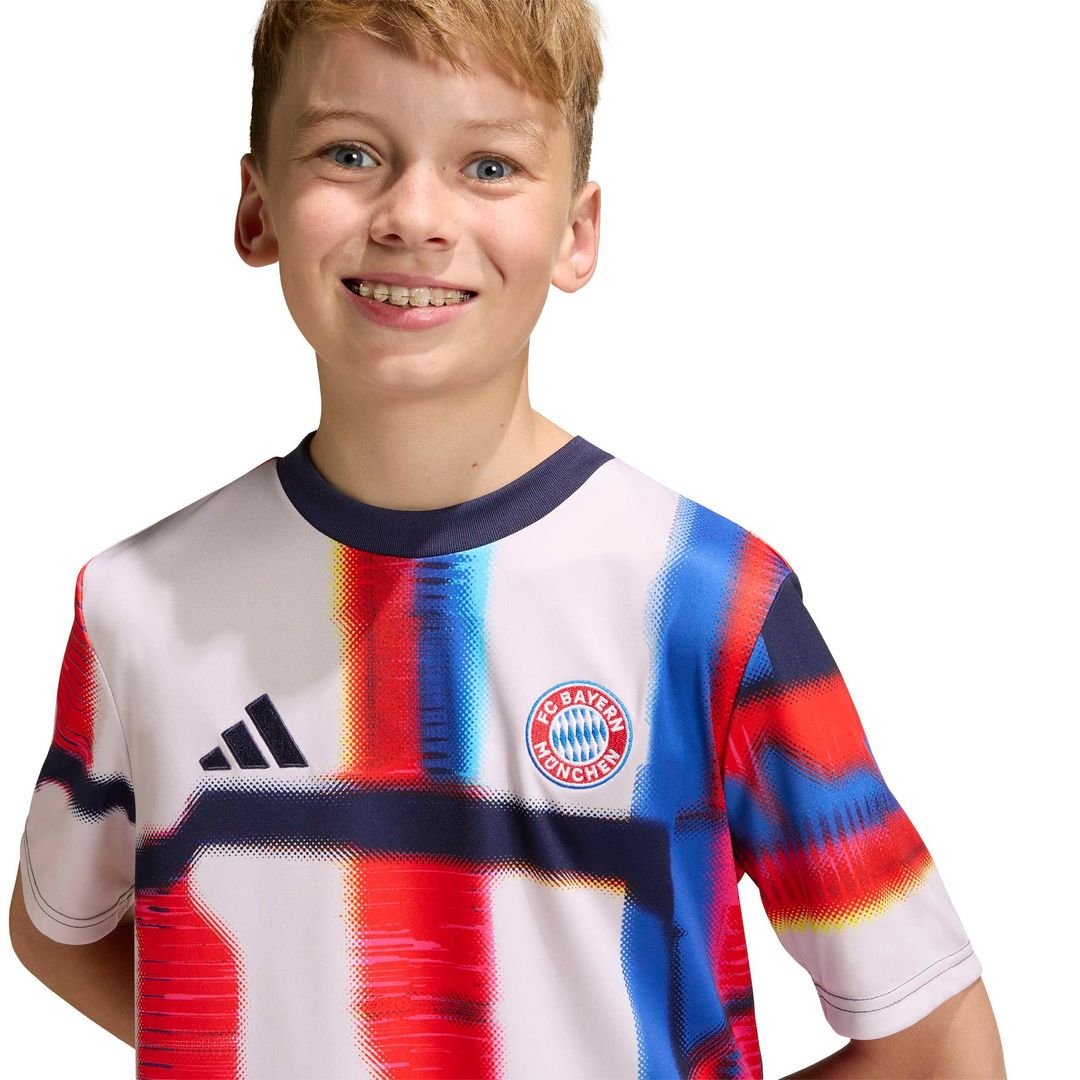 Bayern Munich adidas Youth 2025/26 Pre-Match Training Jersey - Navy