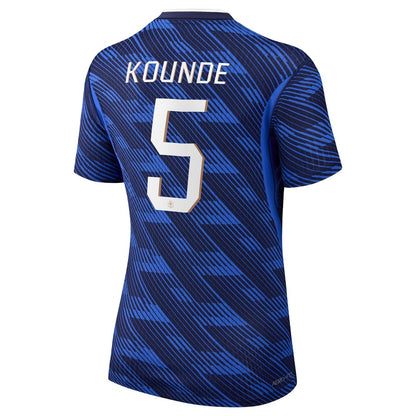 Jules Koundé France National Team Nike Women's 2026 Home Match Authentic Jersey - Blue