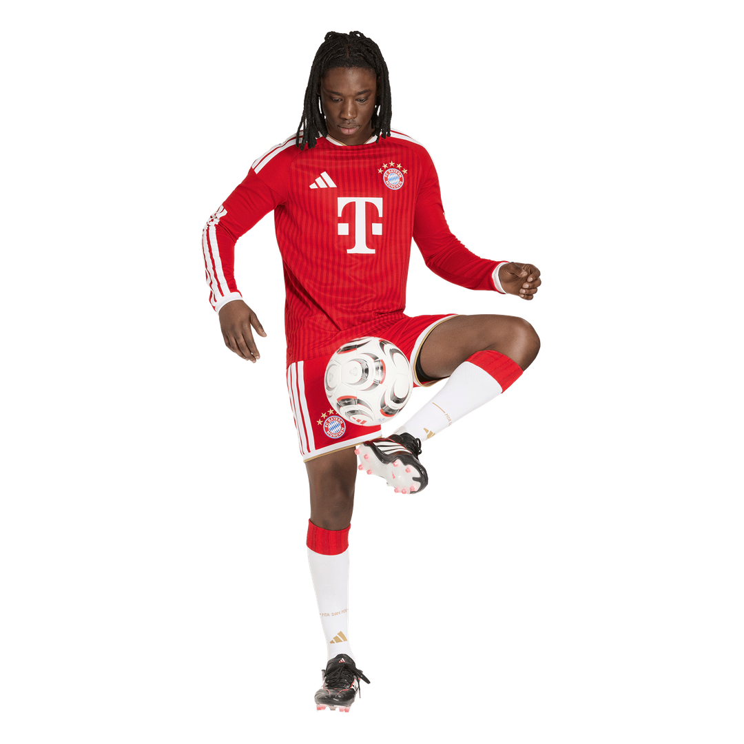 Bayern Munich adidas 2026/27 Home Replica Long Sleeve Jersey - Red