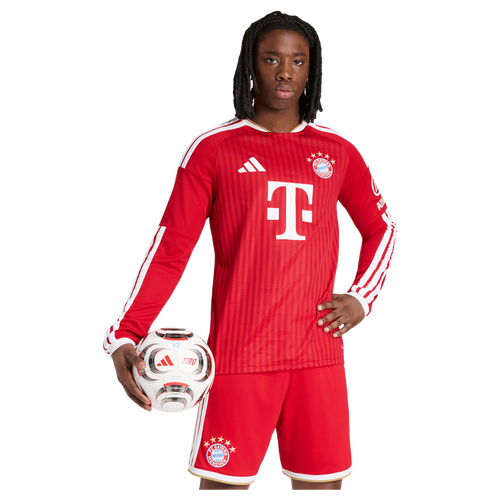 Bayern Munich adidas 2026/27 Home Replica Long Sleeve Jersey - Red