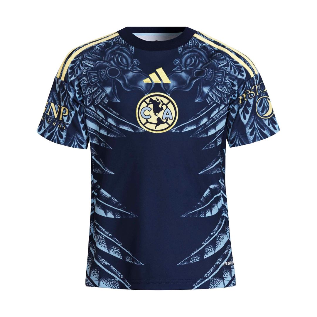 Club America adidas Youth 2025/26 Away Replica Jersey - Navy