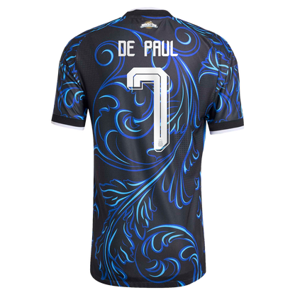Rodrigo De Paul Argentina National Team adidas 2026 Away On-Field Authentic Jersey - Black