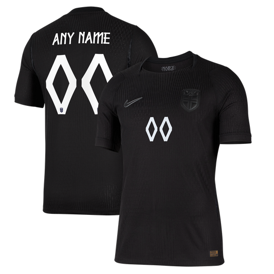 Norway National Team Nike 2026 Away Match Authentic Custom Jersey - Black