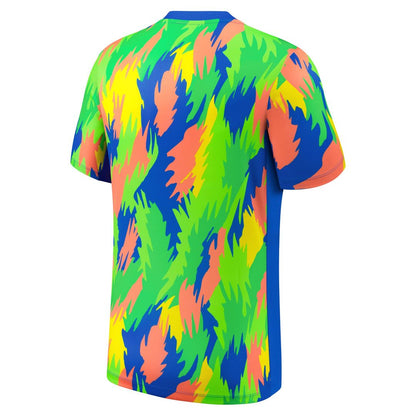Brazil Women's National Team Nike 2025 Academy Pro Pre-Match Performance Top - Blue
