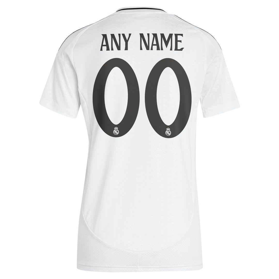 Real Madrid adidas Women's 2024/25 Home Replica Custom Jersey - White