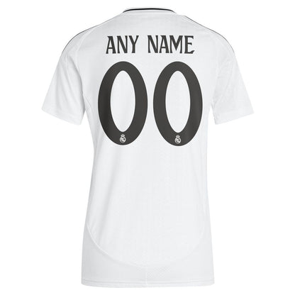 Real Madrid adidas Women's 2024/25 Home Replica Custom Jersey - White