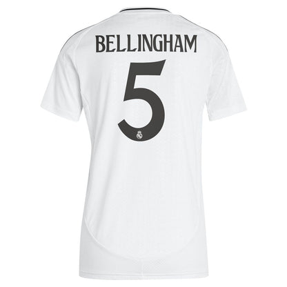 Jude Bellingham Real Madrid adidas Women's 2024/25 Home Replica Player Jersey - White