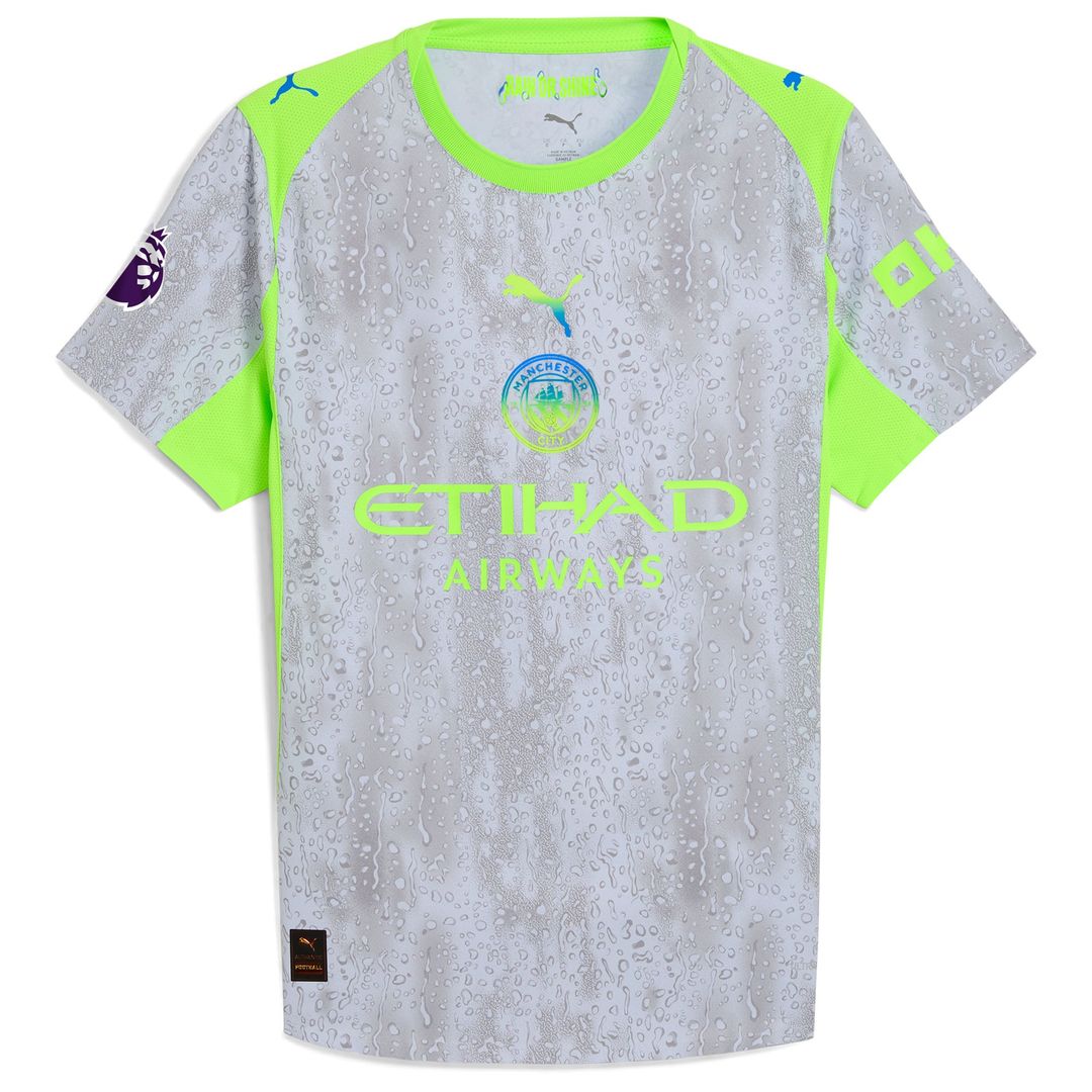 Manchester City Puma 2025/26 Home Authentic Custom Jersey - Sky Blue