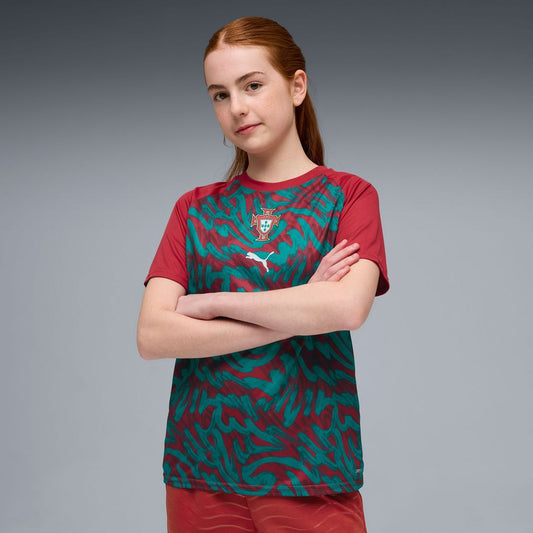Portugal National Team Puma Youth Pre-Match Jersey - Red