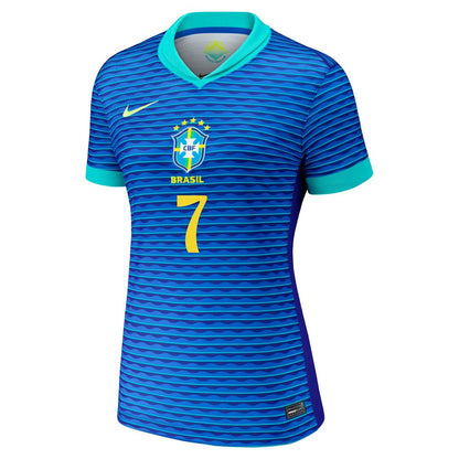 Vini Jr. Brazil National Team Nike Women's 2024 Away Replica Jersey - Blue