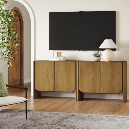 Mid-Century Storage Cabinet – Modern Entryway & Living Room Organize